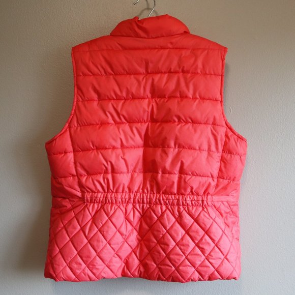 Laura Scott Petite Pink Puffer Vest Zip-up Coat with Pockets size XL-Petite - Picture 8 of 9